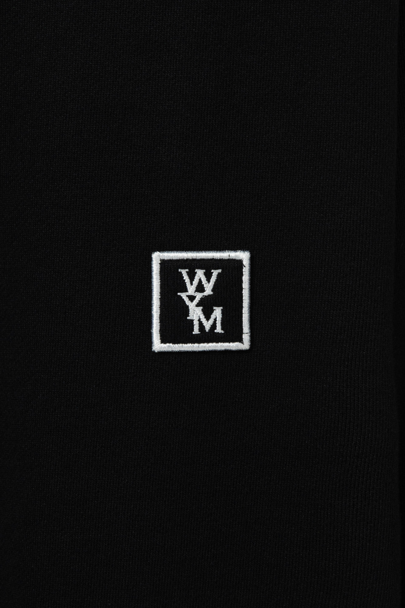 Wooyoungmi Round-collar Long-sleeve Hoodie In Black