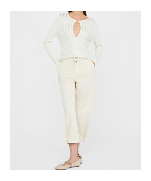 Liu •jo Jewel Button Jeans In White