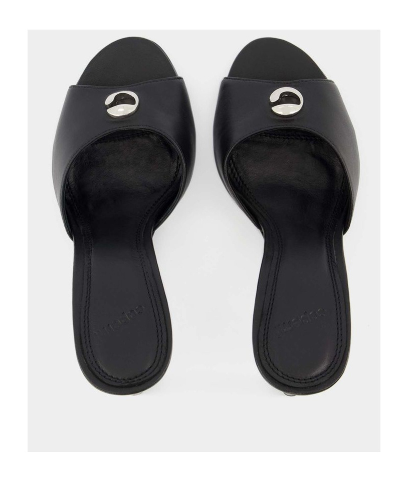 Shop Coperni Open-toed High-heeled Sandals In Black