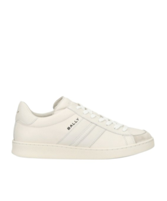 Bally Round Head Low-cut Sneakers In White
