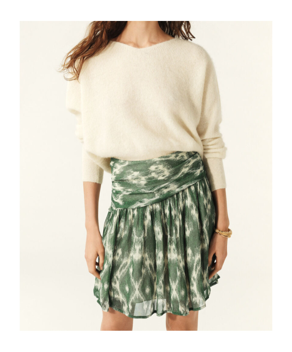 Bash Pleated Skirts In Green