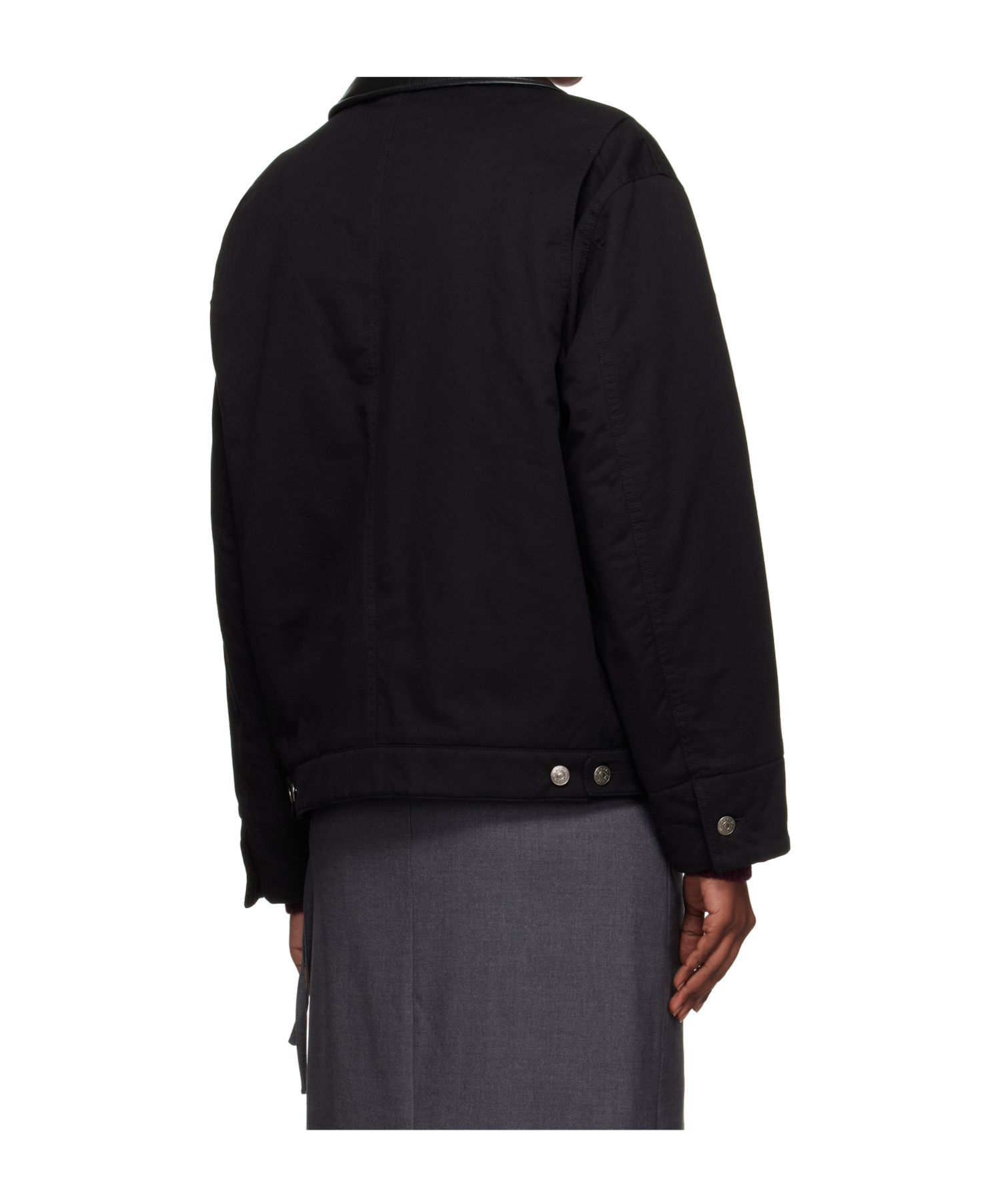 Dunst Zippered Long-sleeved Casual Jacket In Black