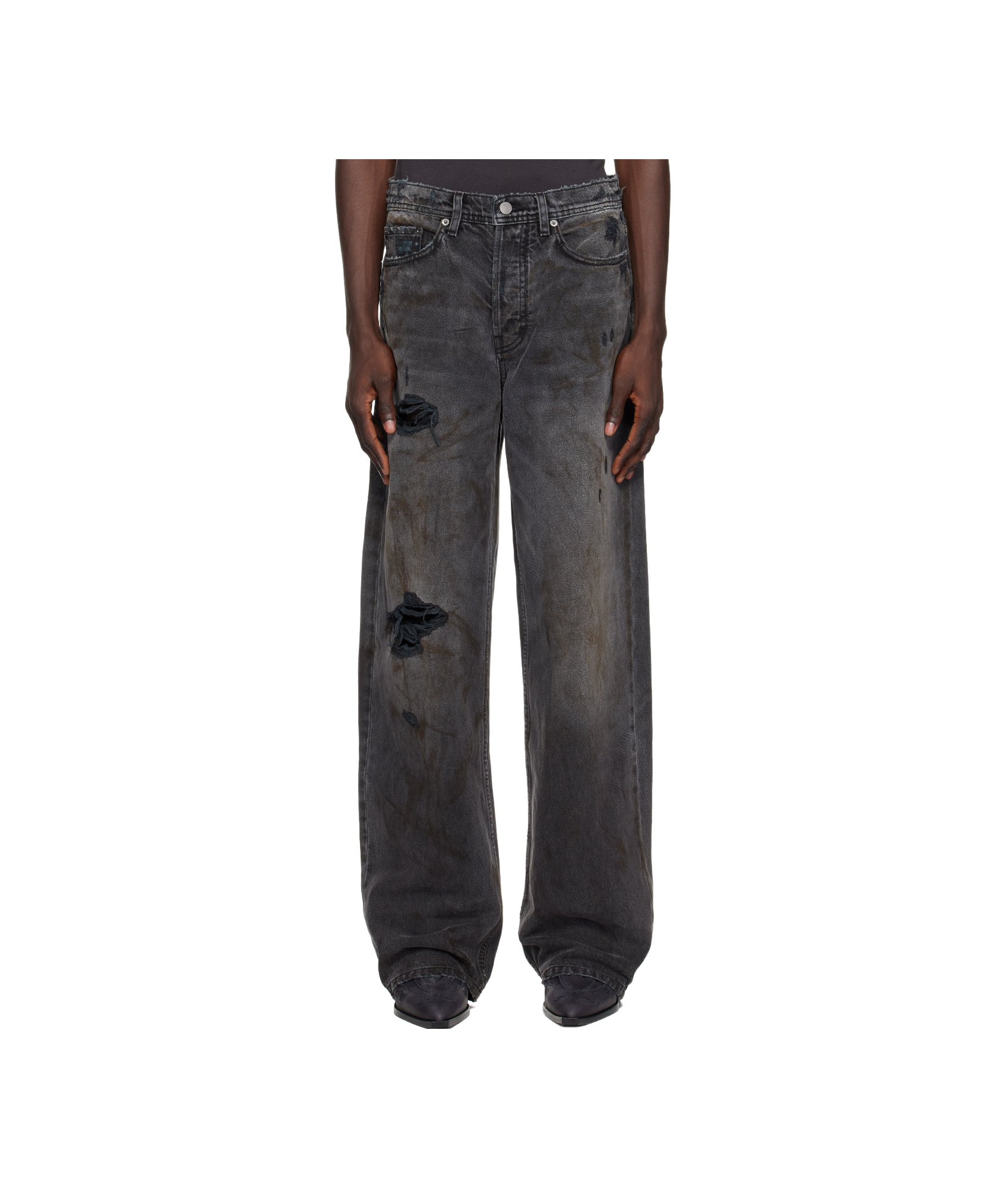 Enfants Riches Deprimes Black Jeans In Black