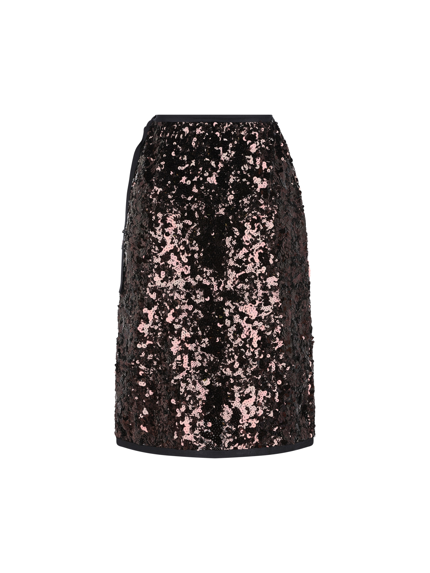 Prada Plum-coloured Sequined Skirt Women In Brown