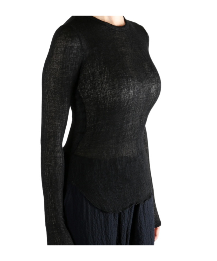 Ann Demeulemeester Pleated Blouse In Black