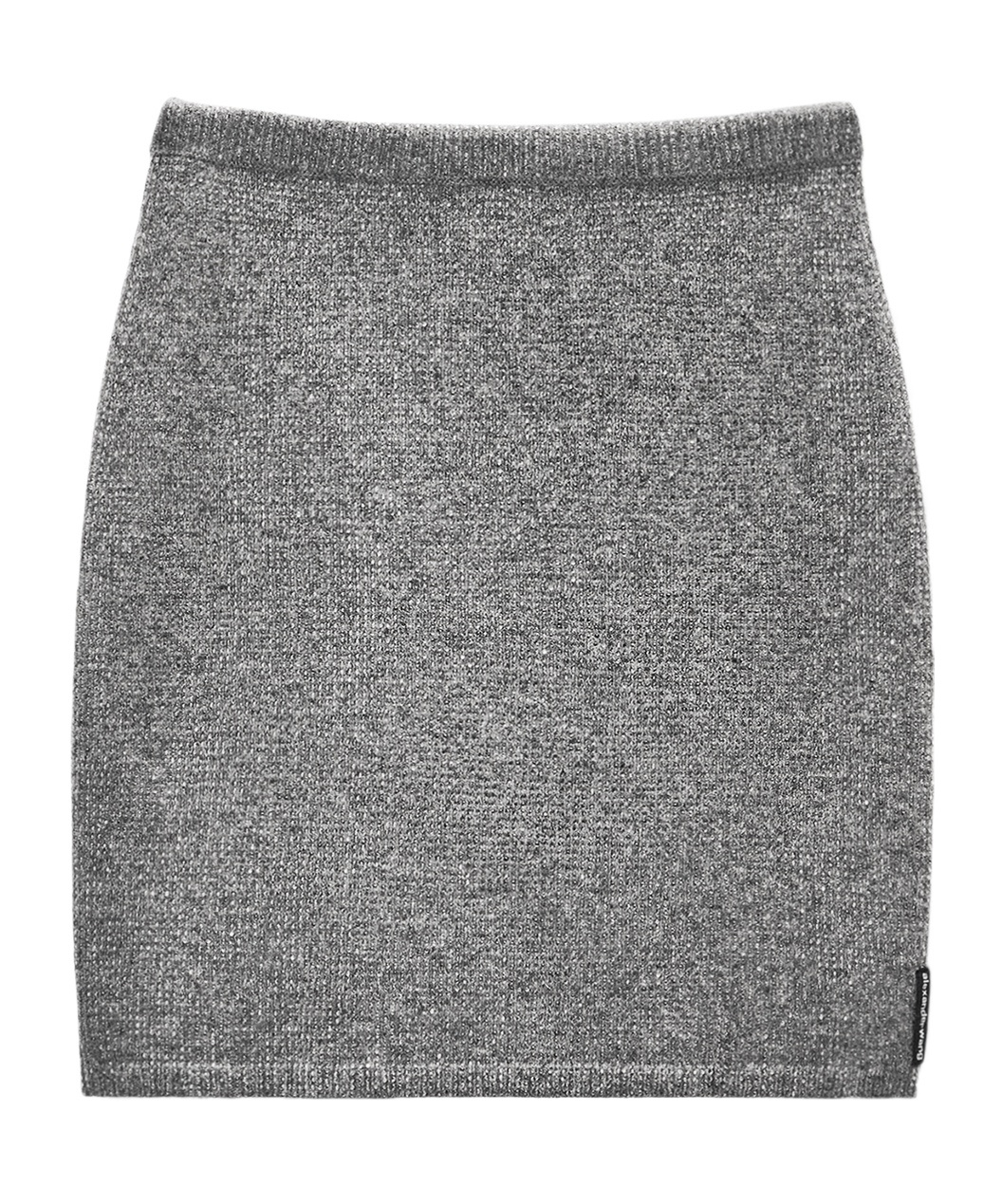 Alexander Wang Grey Wool-blend Hotfix Miniskirt