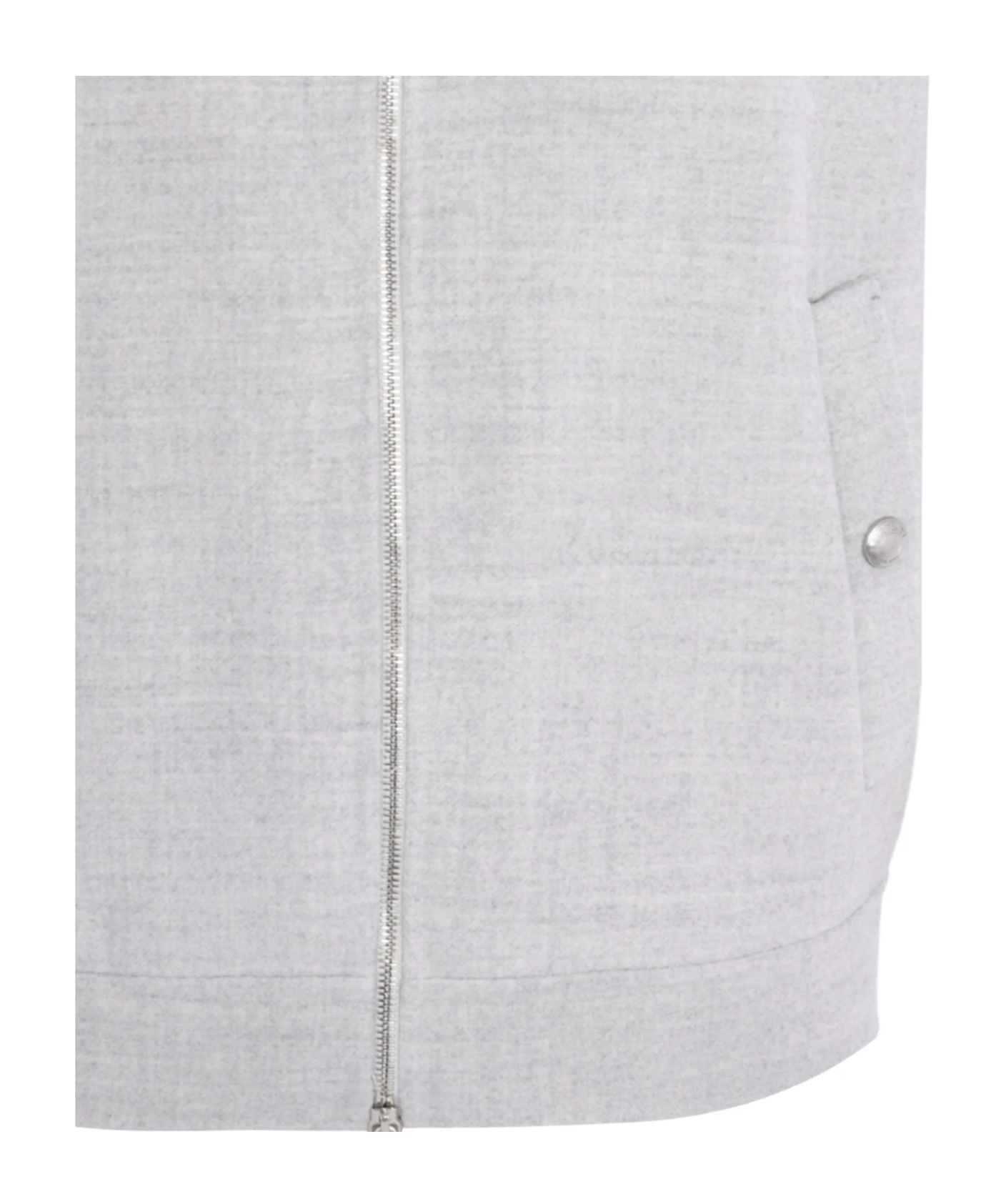 Eleventy Zip-up Sleeveless Gilet In Gray