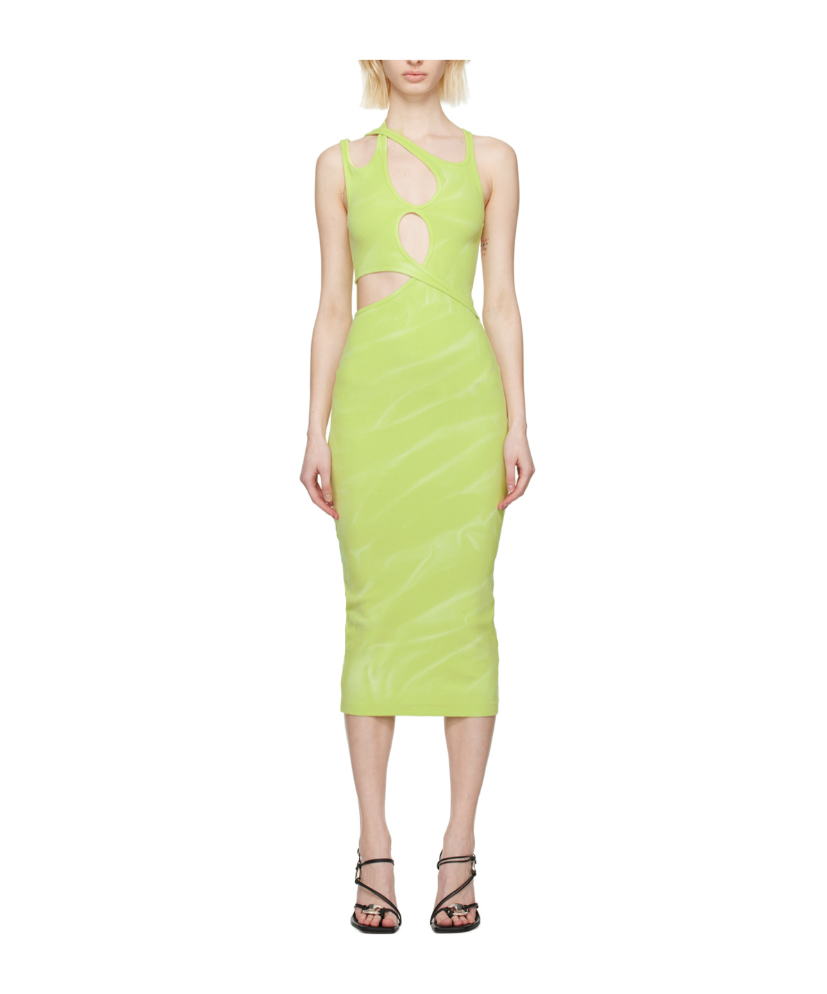 DION LEE INTERLINK HOLLOWED-OUT DETAIL DRESS