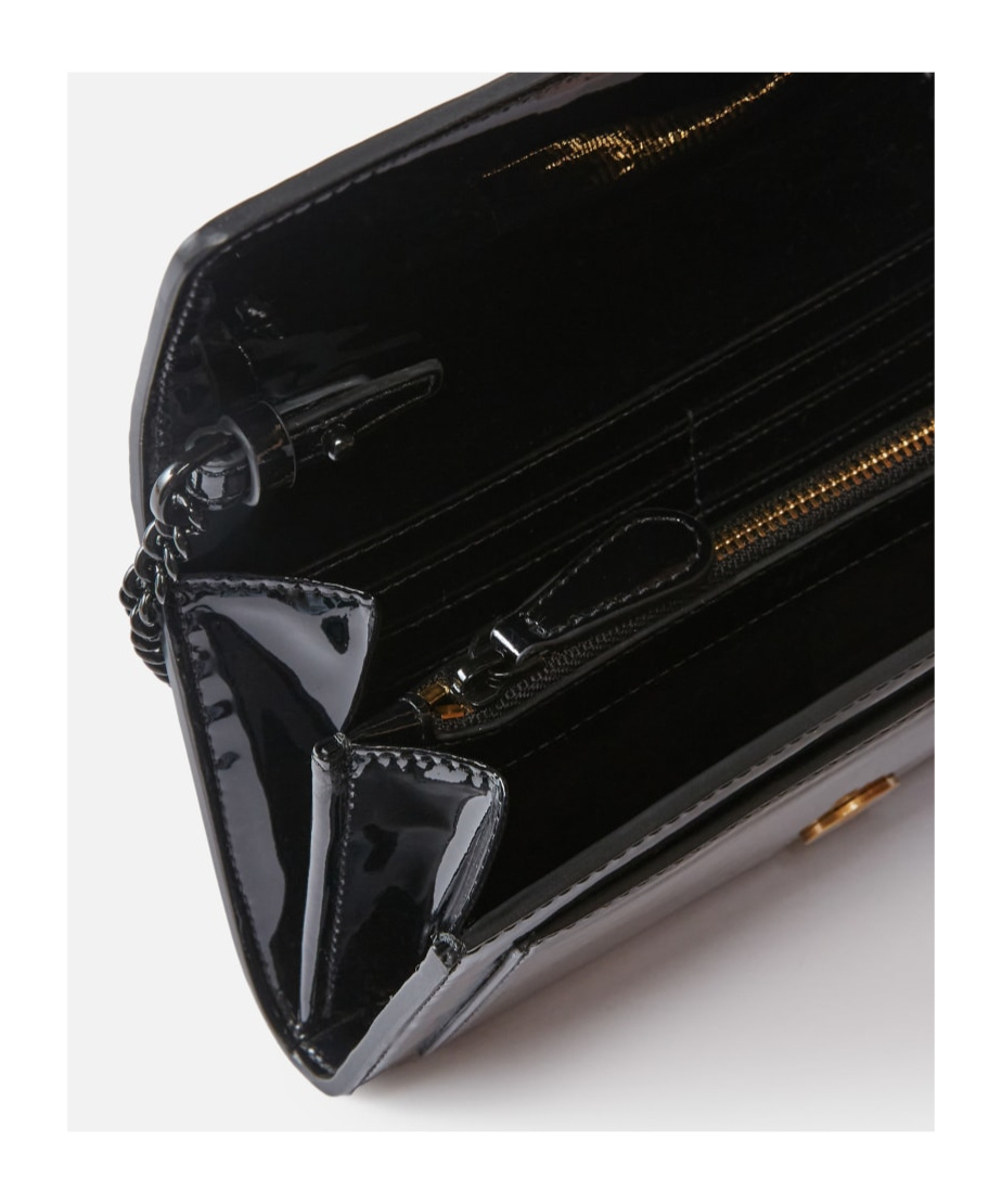 PINKO PINKO LOVE ONE EMBELLISHED CHAIN-LINKED WALLET