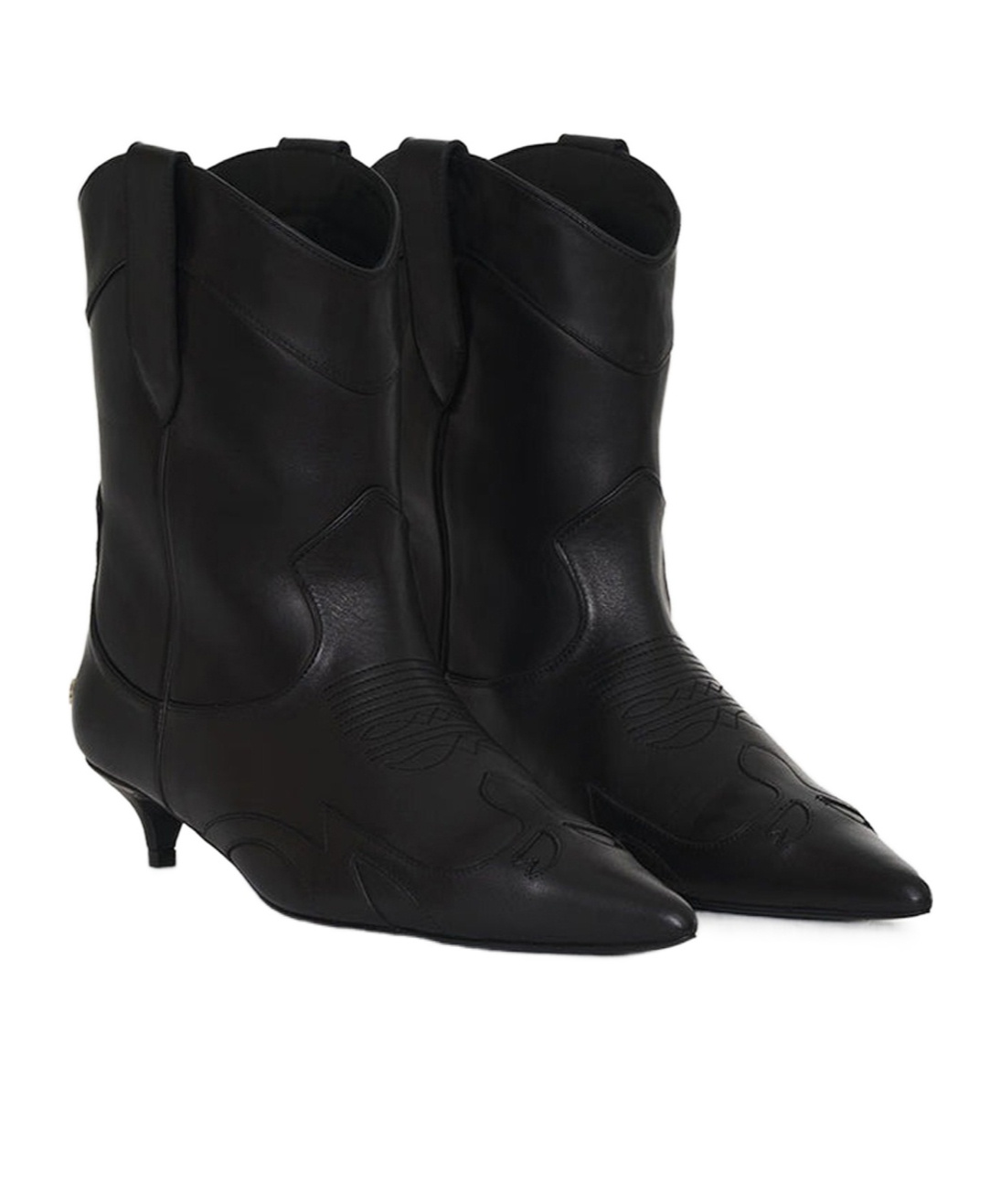 ANINE BING RAE LOGO-PLAQUE BOOTS 