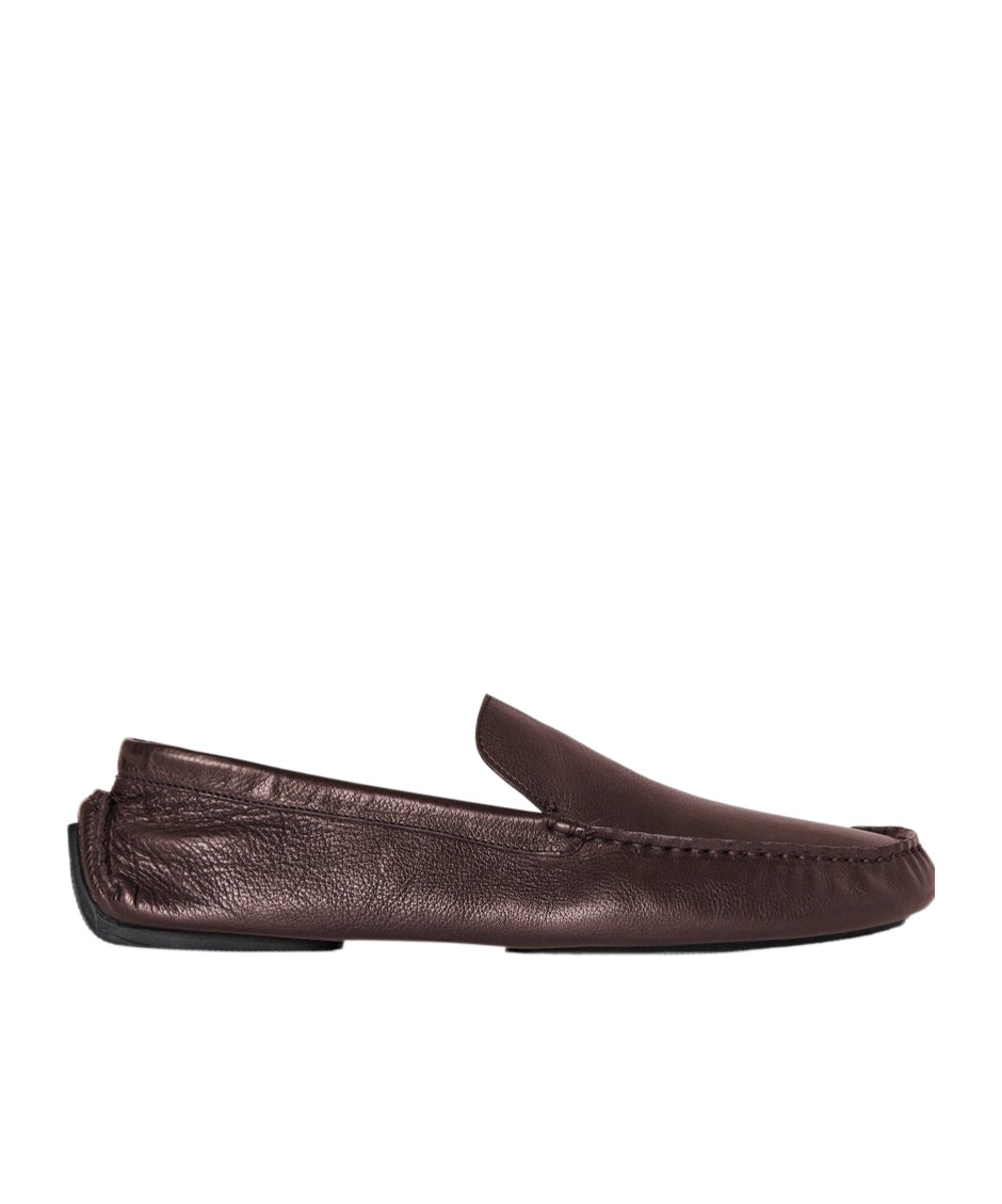 The Row Round-headed Love Shoes In Black