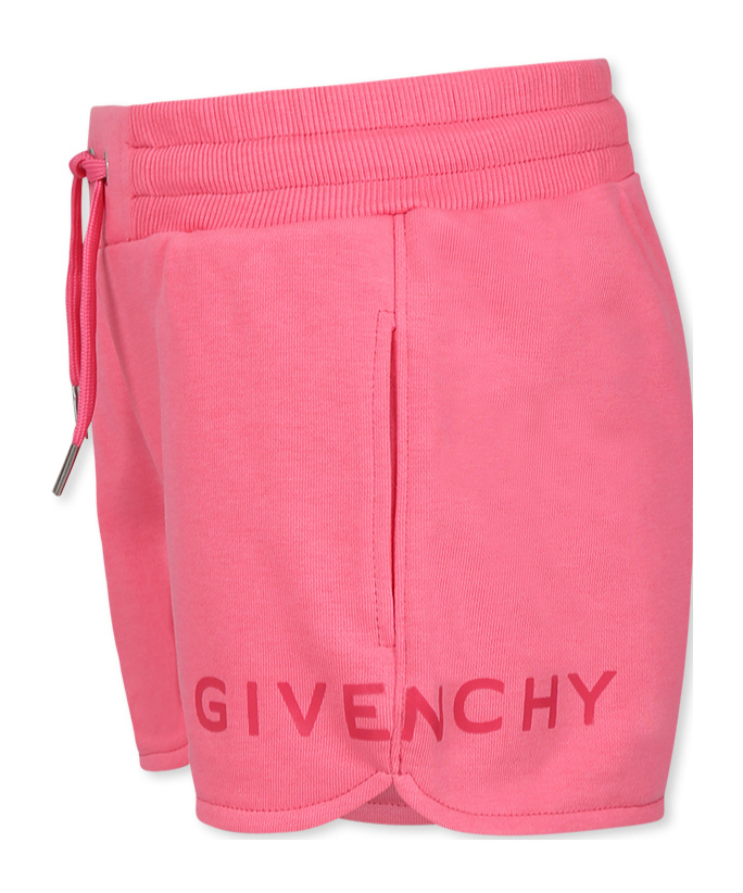 Givenchy Elastic Waist Shorts In Pink