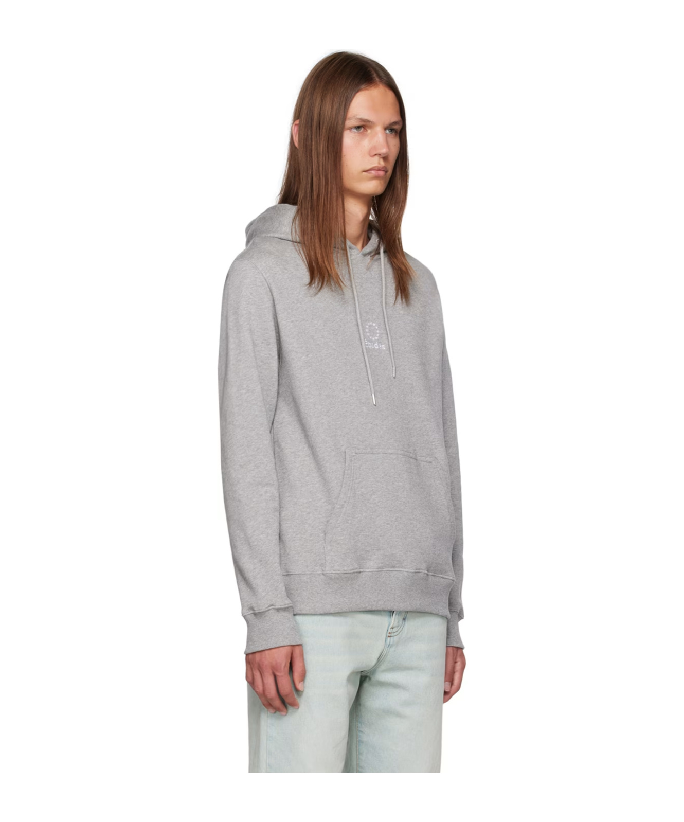 Etudes Studio Drawstring Hooded Hoodie In Gray