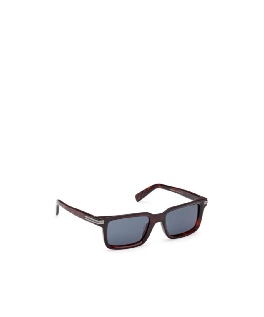 Zegna 53mm Rectangular Sunglasses In Black