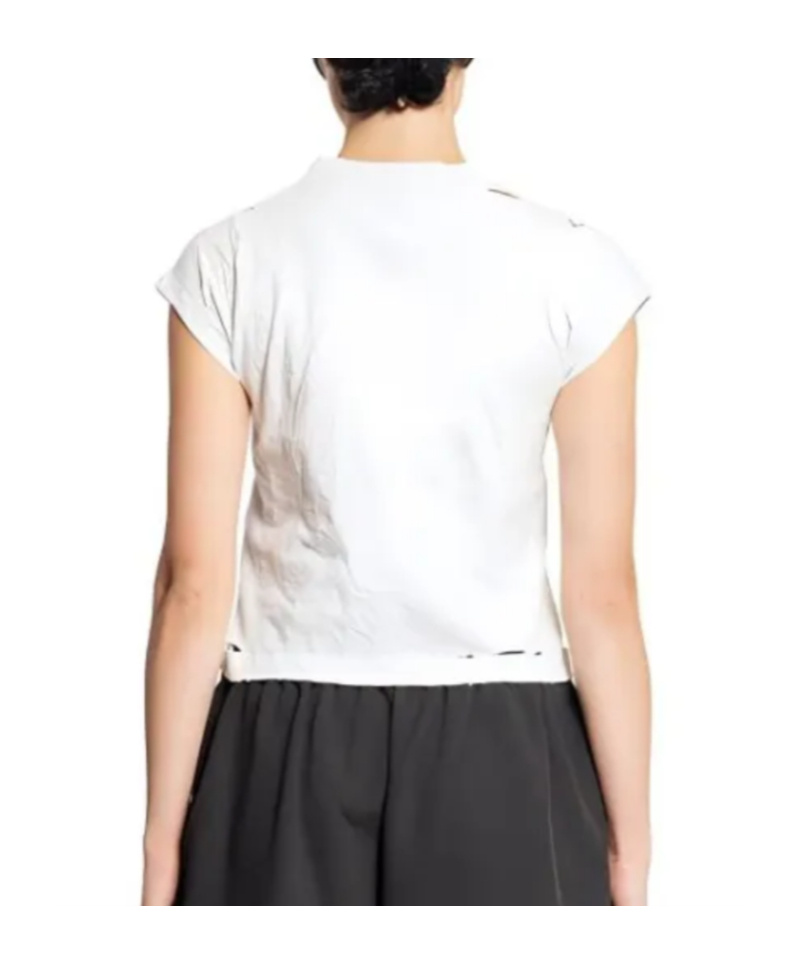 Balenciaga Planet Earth Shrunk T-shirt In White