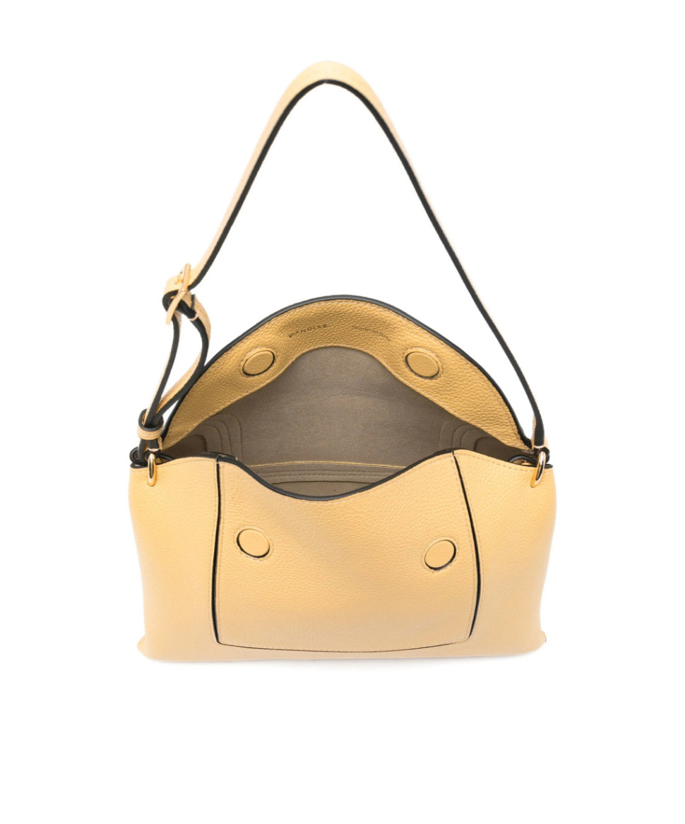 Wandler Penelope Slouch Logo-detail Shoulder Bag In Neutral