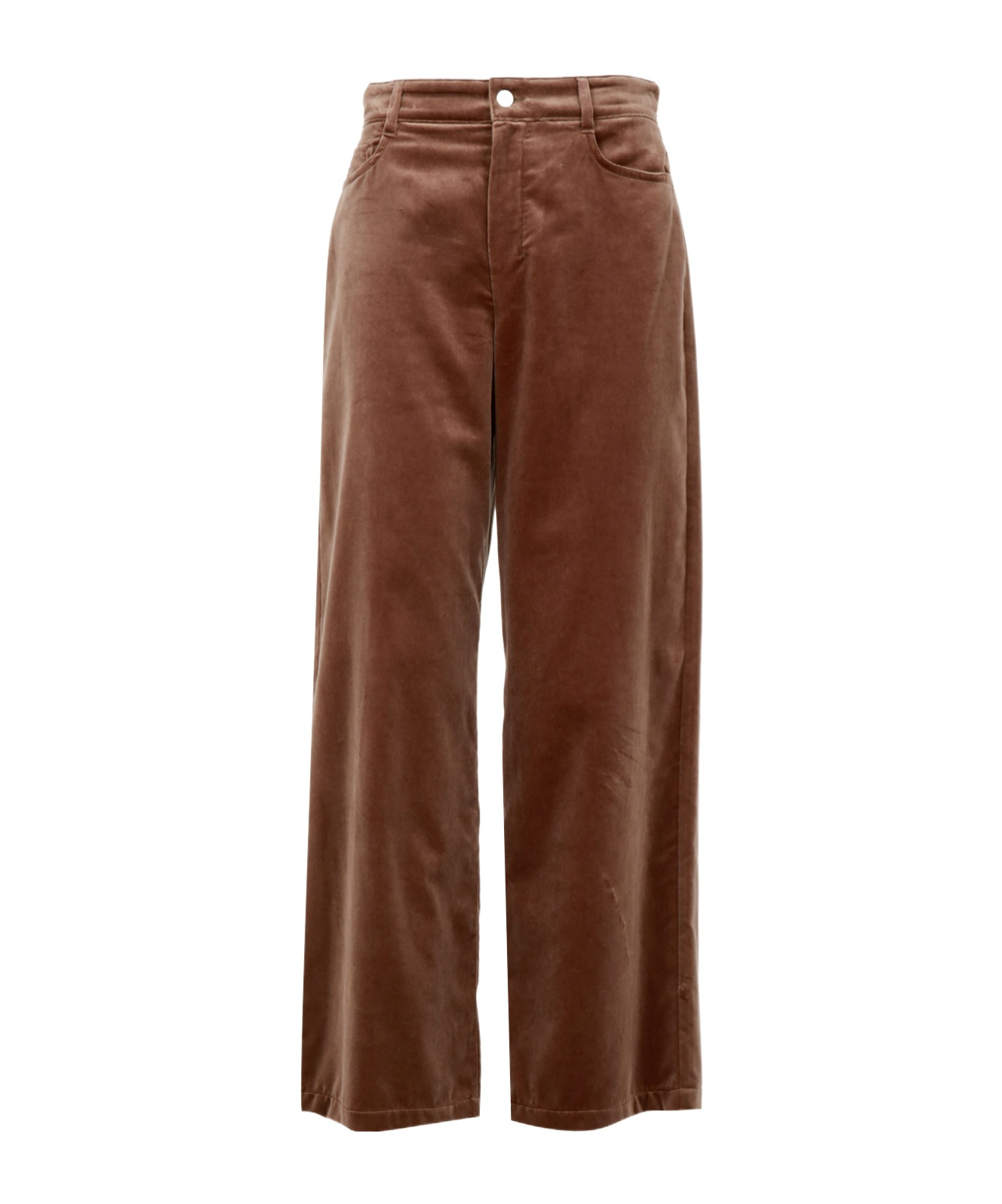 Max Mara Casual Pants With Belt Loops In Brown