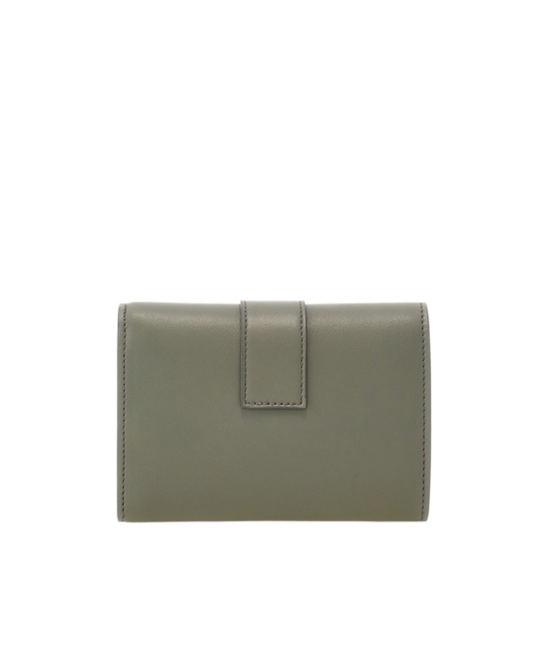 Ferragamo Hug Compact Wallet In Gray