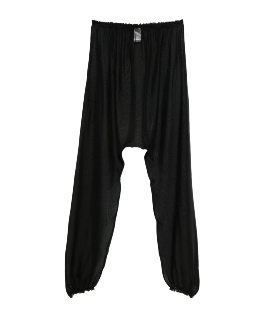 Paloma Wool Silk Palazzo Trousers In Black