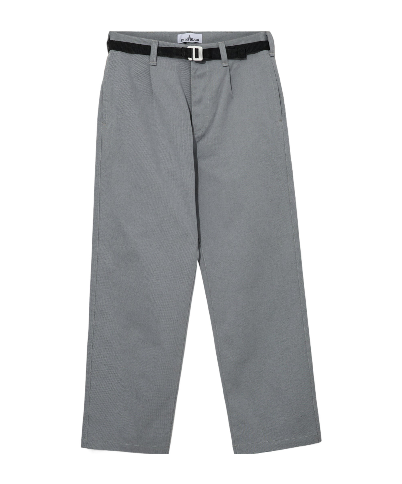 Stone Island Belt Loop Casual Pants In Gray