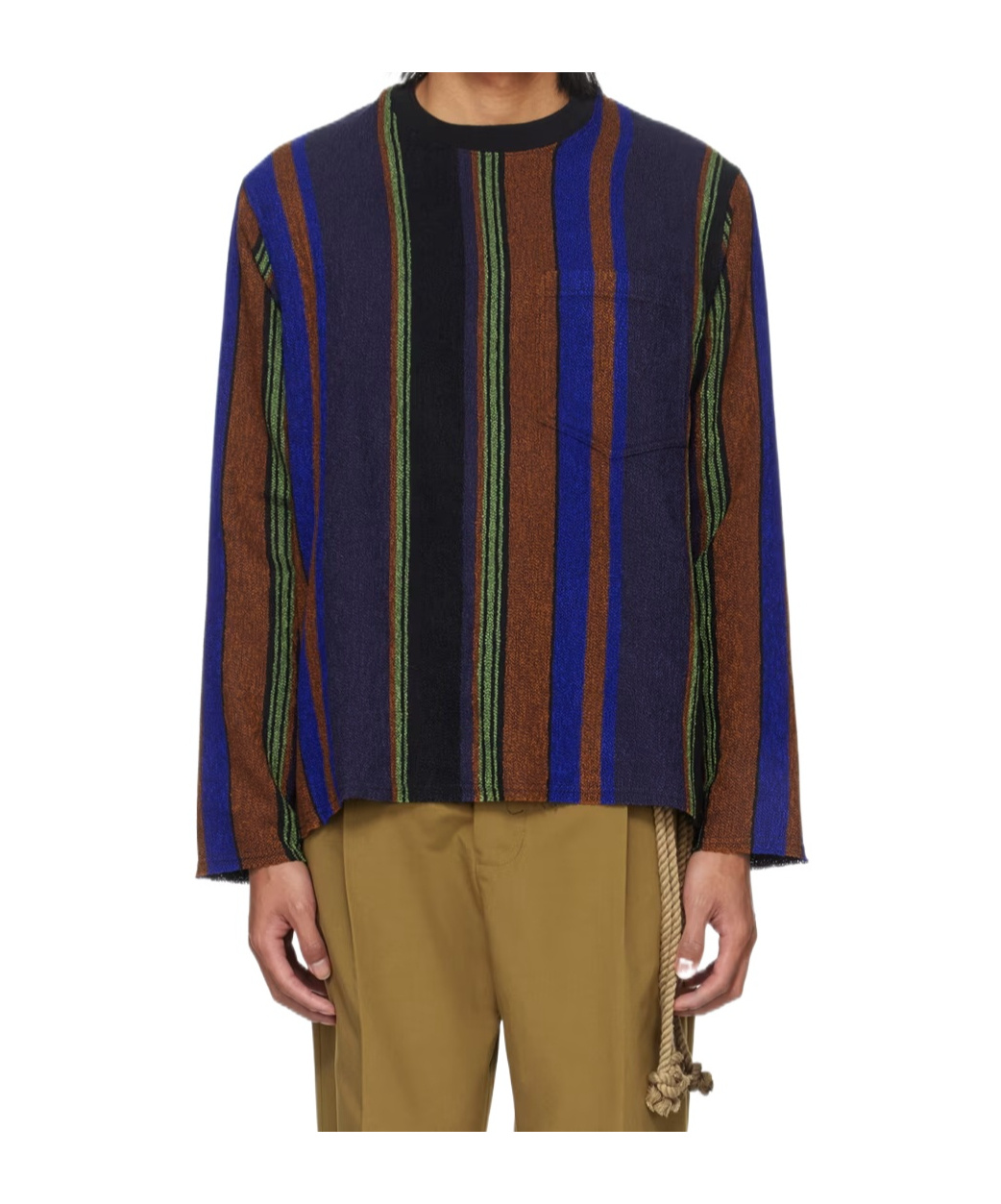 Song For The Mute Striped Pattern Sweater