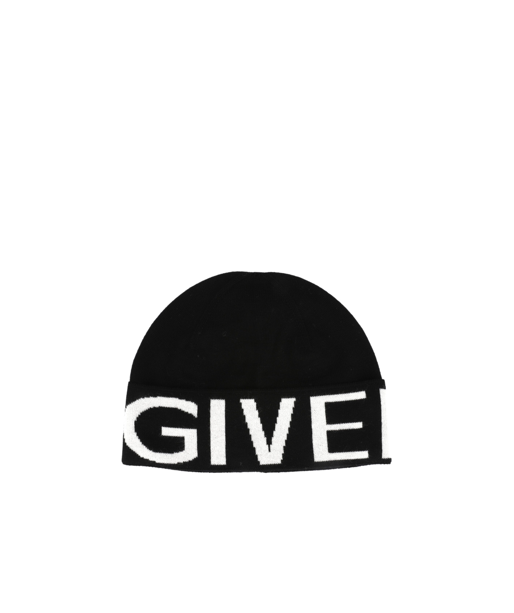 Givenchy Intarsia-knit Wool Beanie In Black
