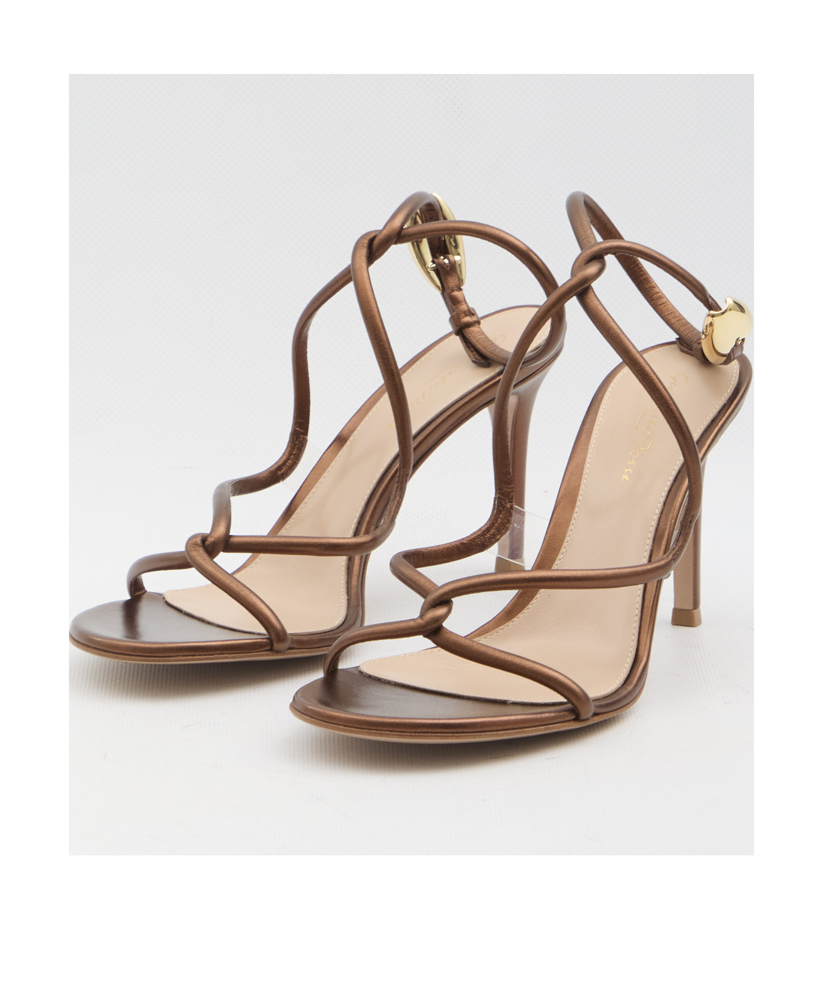 Gianvito Rossi Black Mamba 85 Sandals In Chocolate-colored