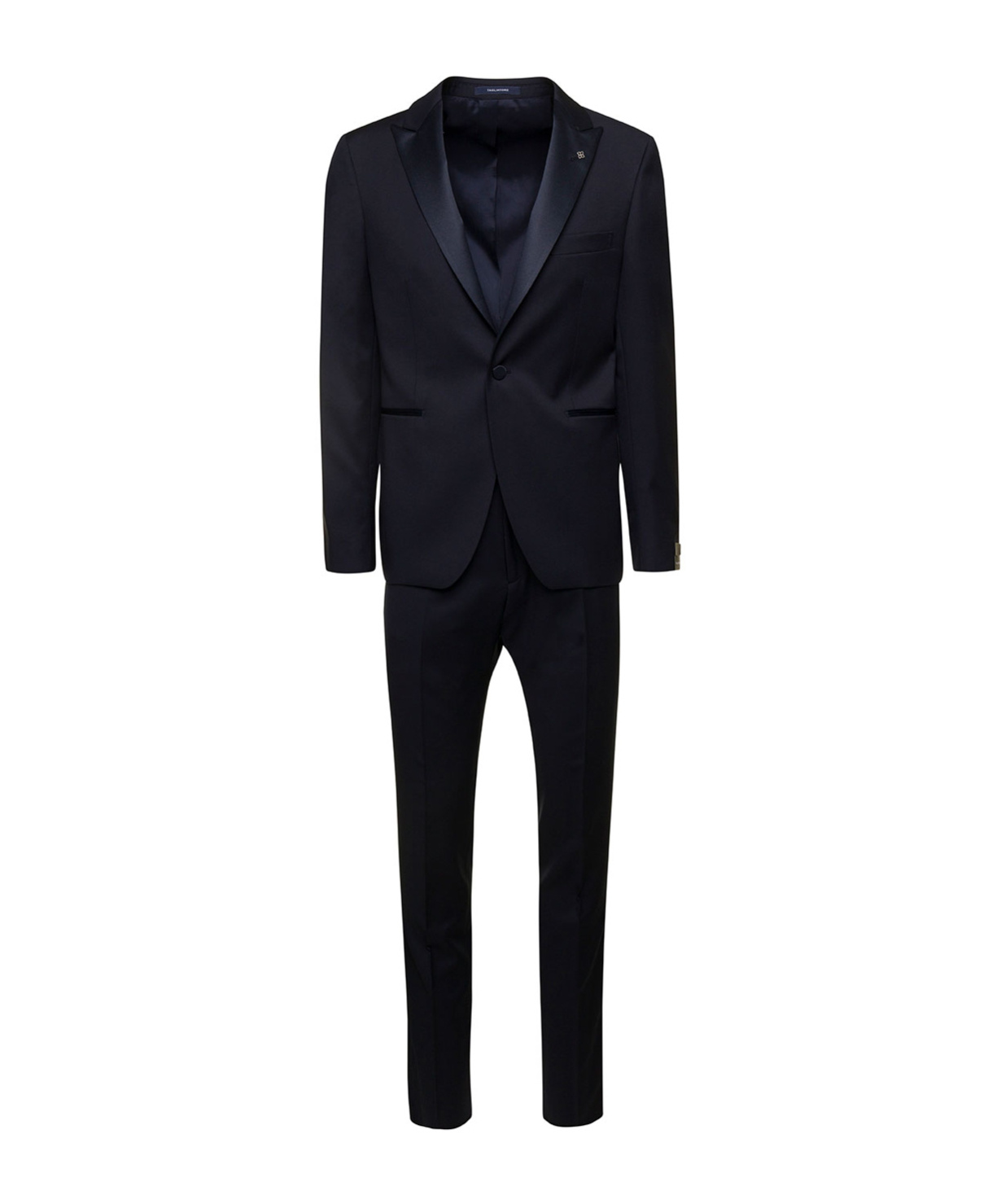 Tagliatore Abito Collo A Scialle Pantalone Ventre Piatto In Black