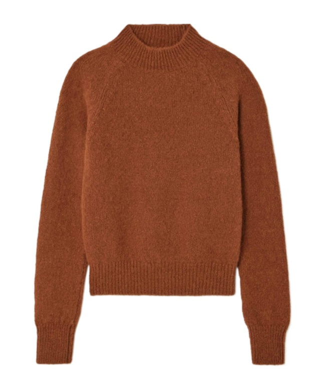 Dries Van Noten Long-sleeved Sweater In Brown