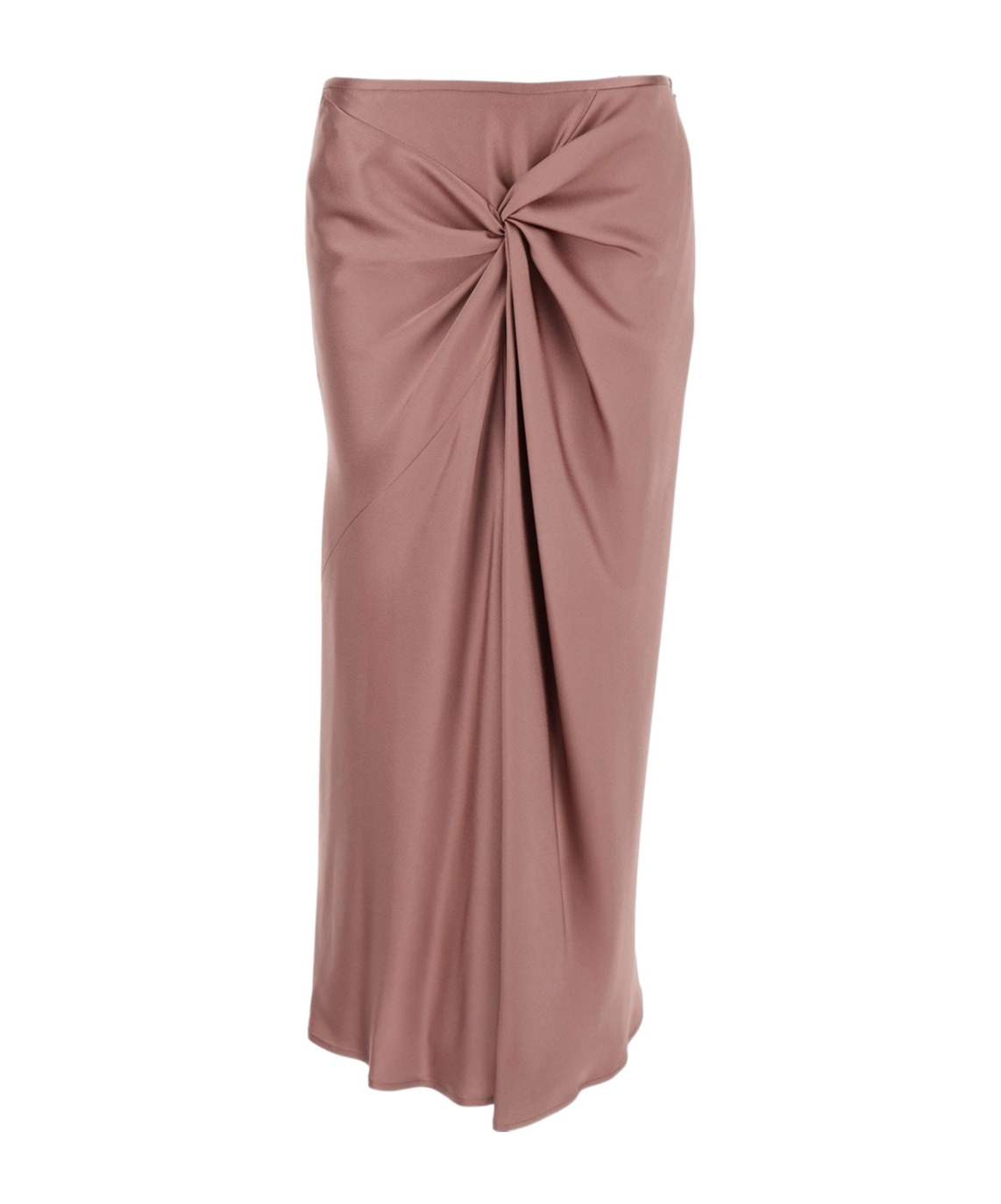 Dries Van Noten Women Draped Midi Skirt In Brown