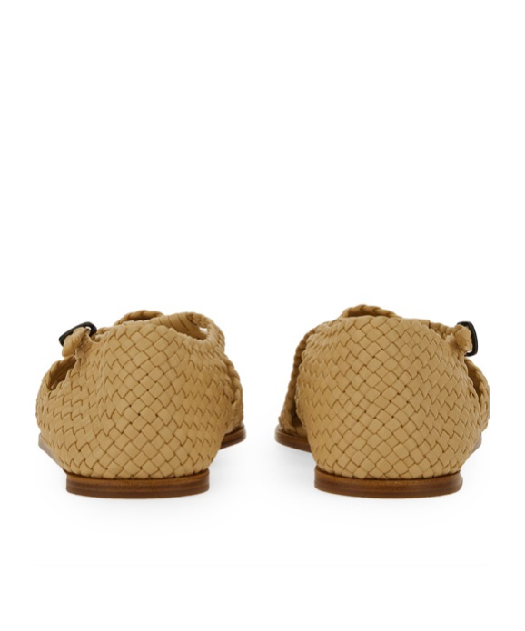 Hereu Serra Interwoven Slippers In Nude