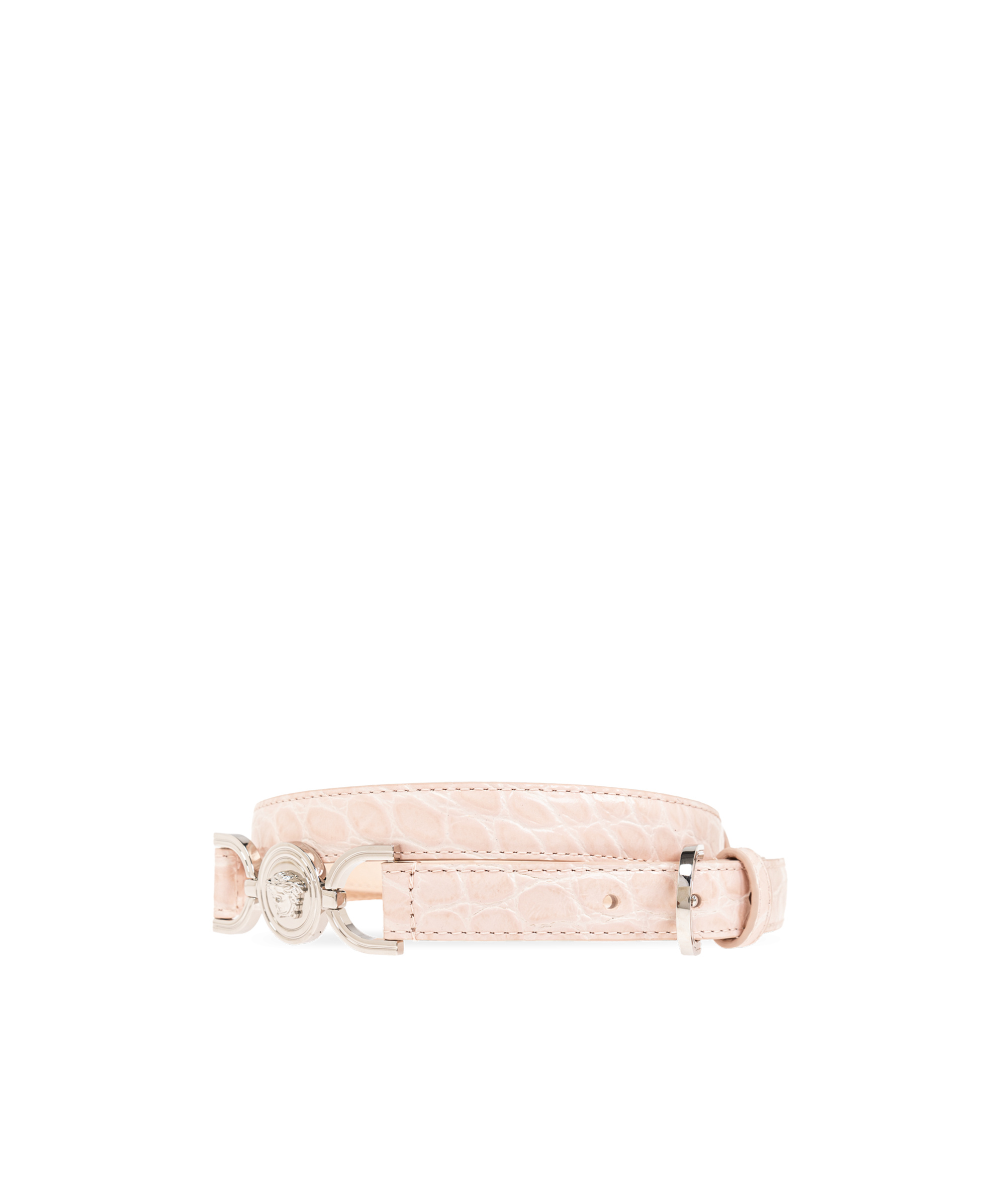 Versace Medusa '95 Leather Belt In Pink