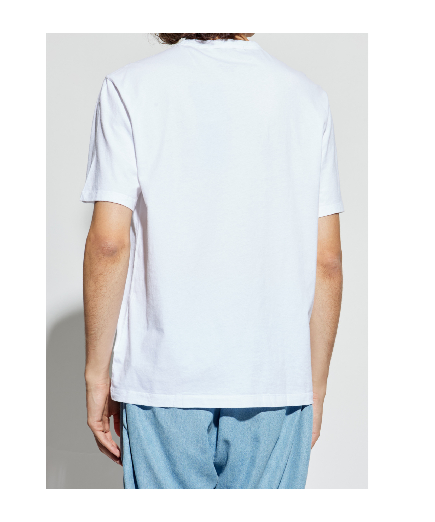 Officine Generale Three-pack Crew Neck Short-sleeved T-shirts In White