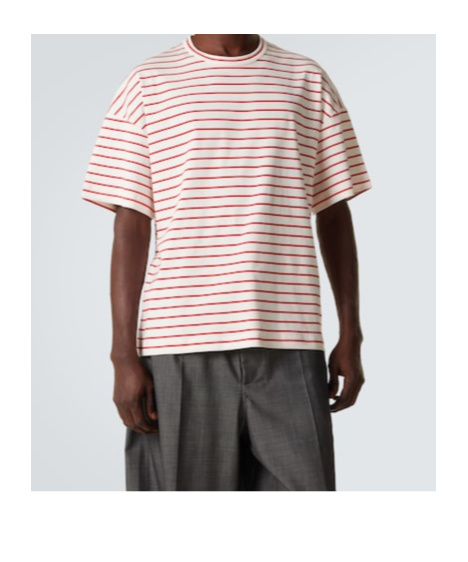Plan C Striped T-shirt In White