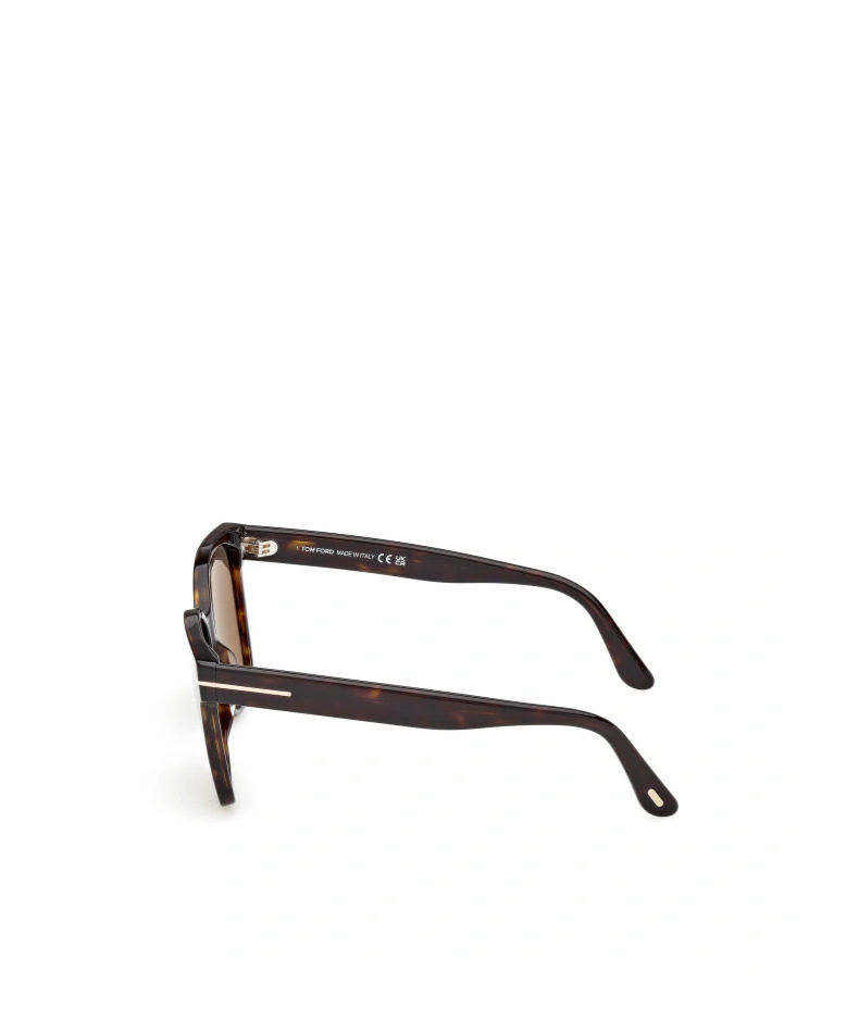 Tom Ford Eyewear Butterfly Frame Sunglasses In Green