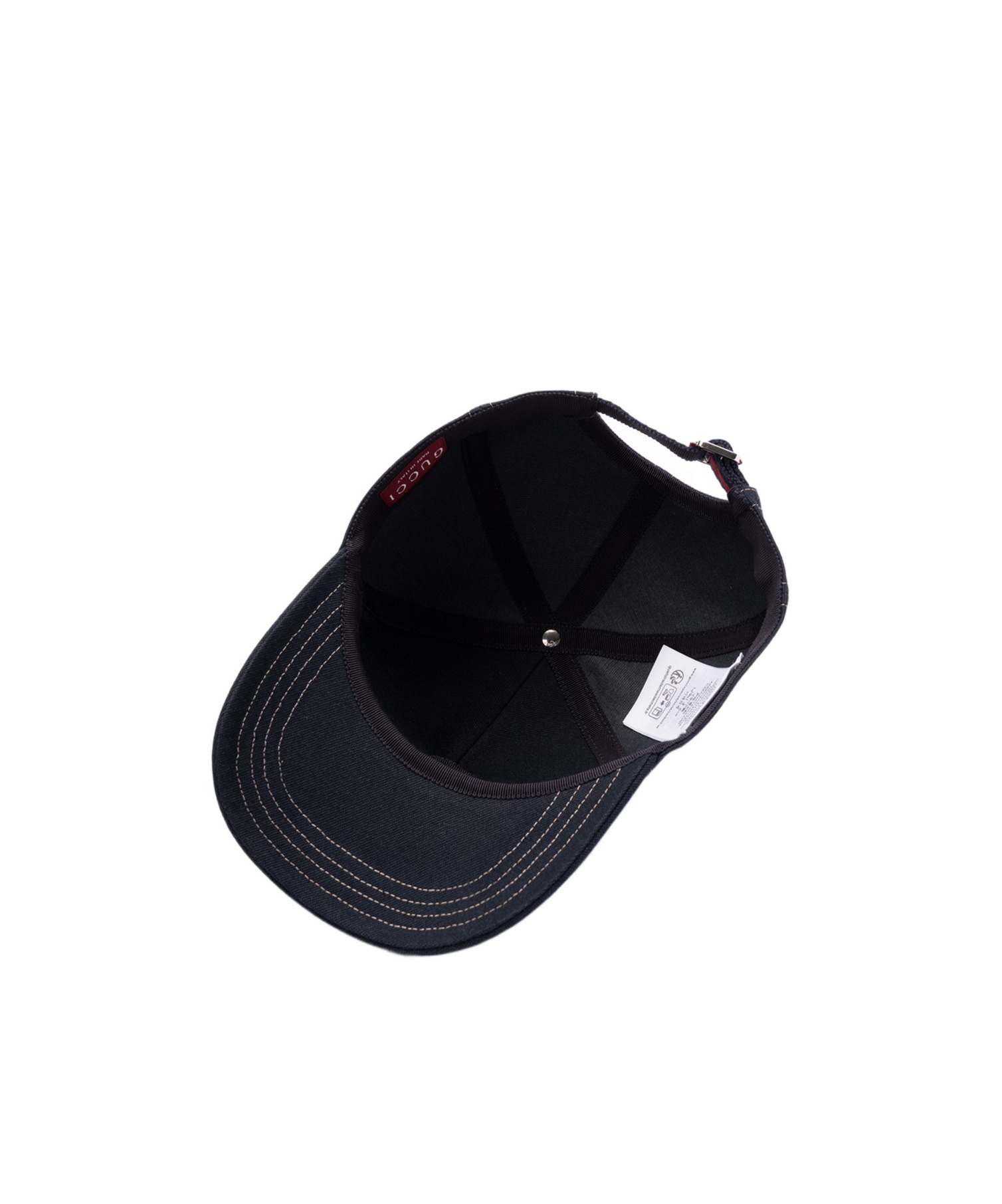 Gucci Printed Cotton Canvas Baseball Hat In Black