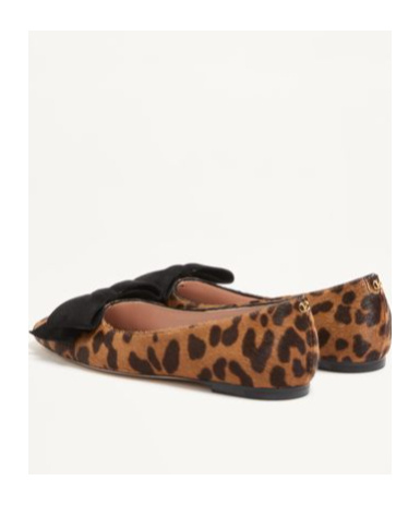 Valentino Garavani Bowow Ballerina In Pony-effect Calfskin Woman Animal Print 41 In Multi