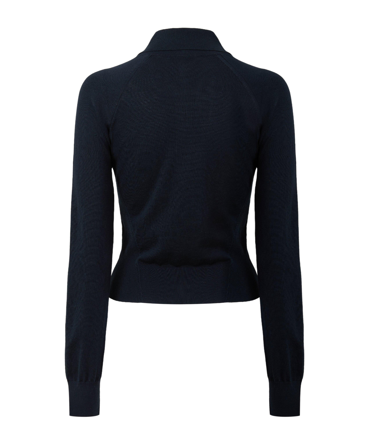 Givenchy Collared Half-button Long Sleeve Knit Top In Black