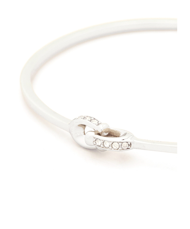 Coach Interlocking Bracelets In White
