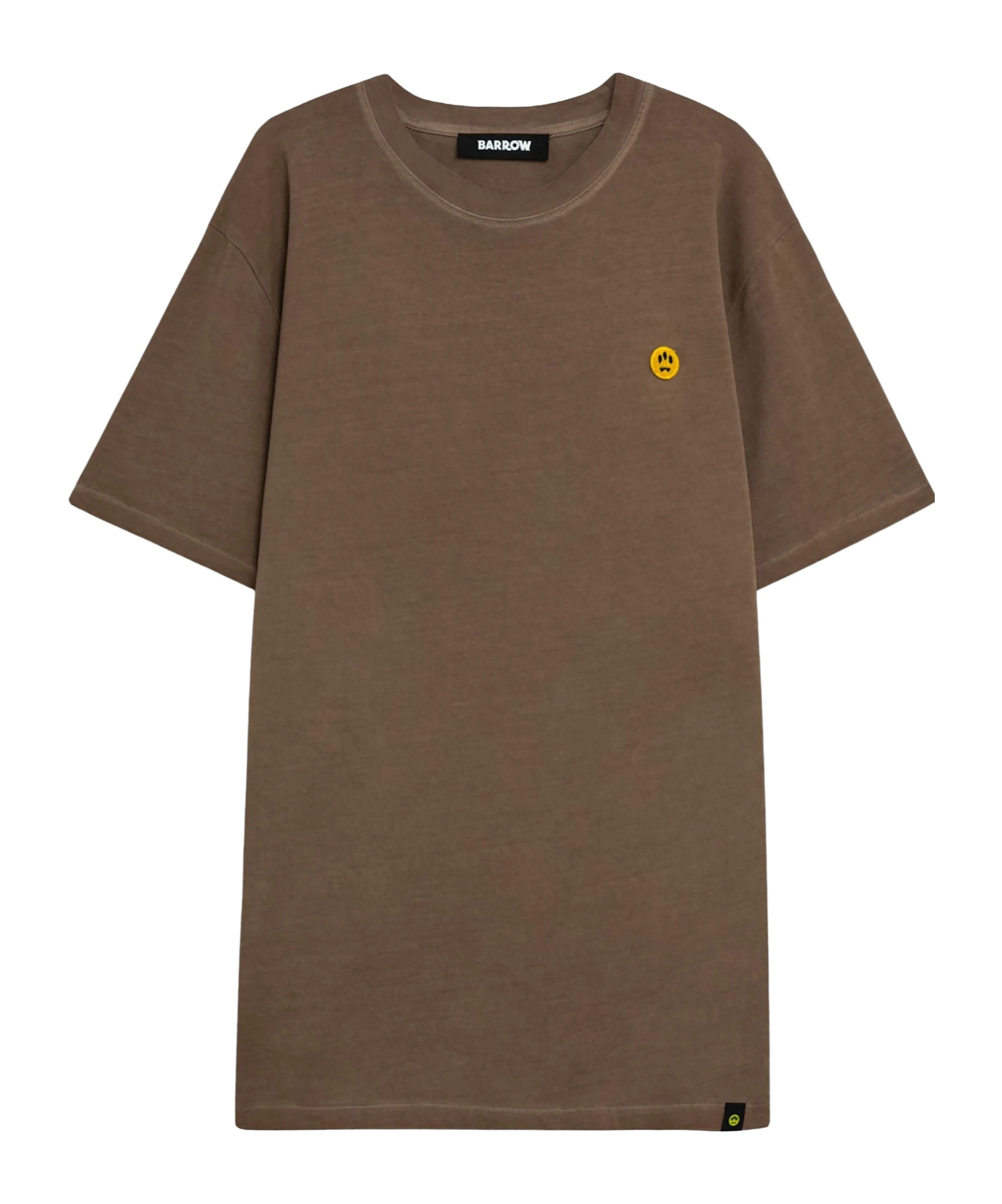 Barrow Short-sleeved Crewneck T-shirt In Brown