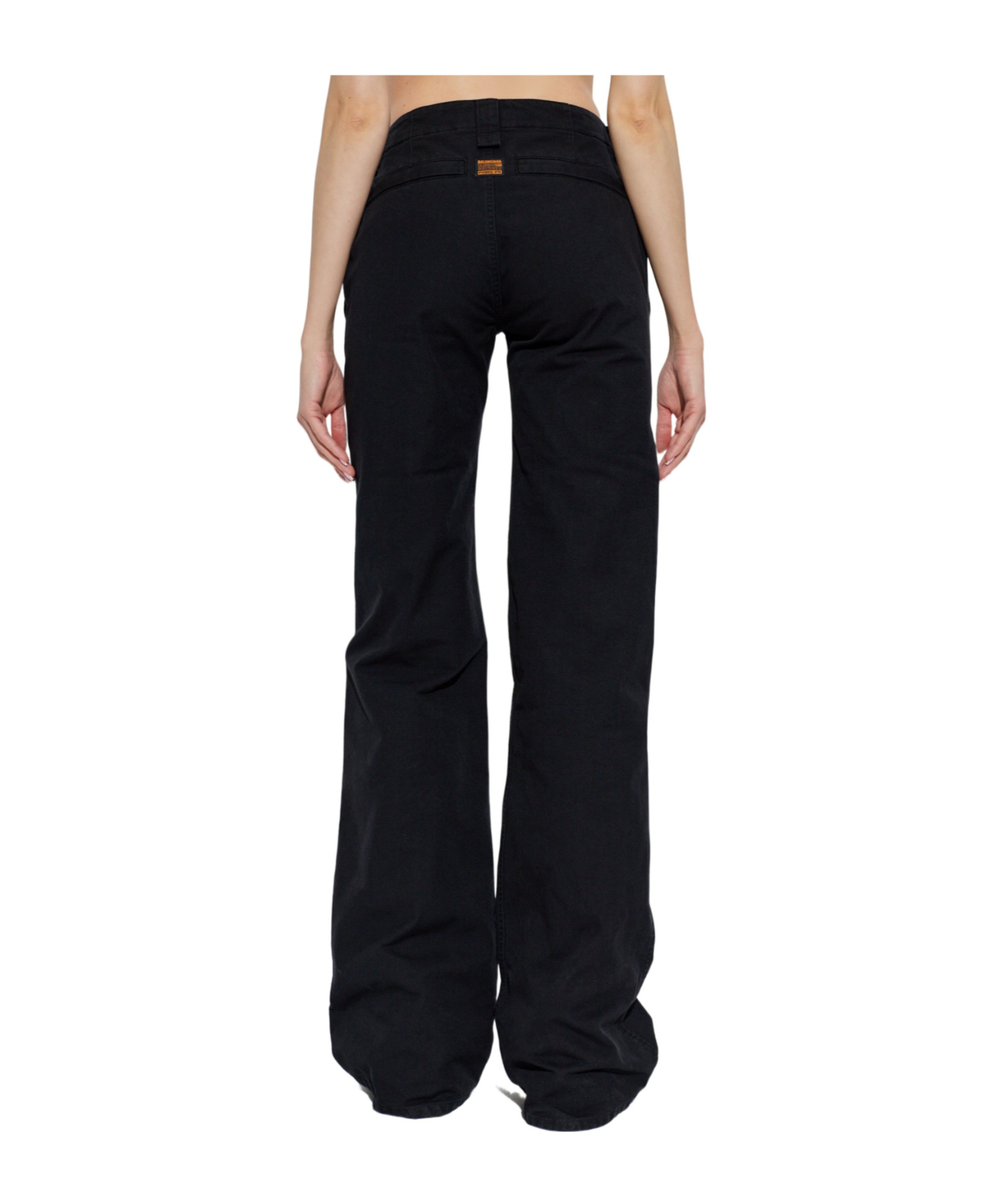 Balenciaga Trousers With Pockets And Belt Loops In Black