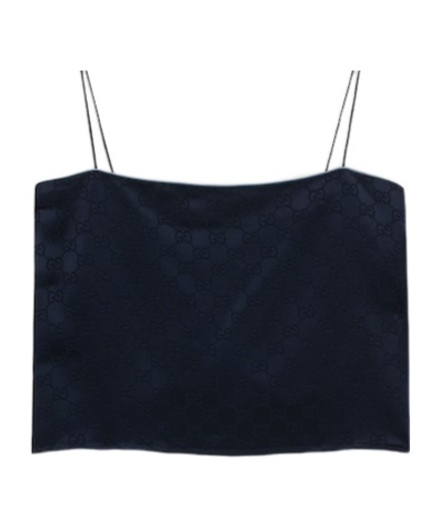 Gucci Thin Shoulder Strap Sling In Blue
