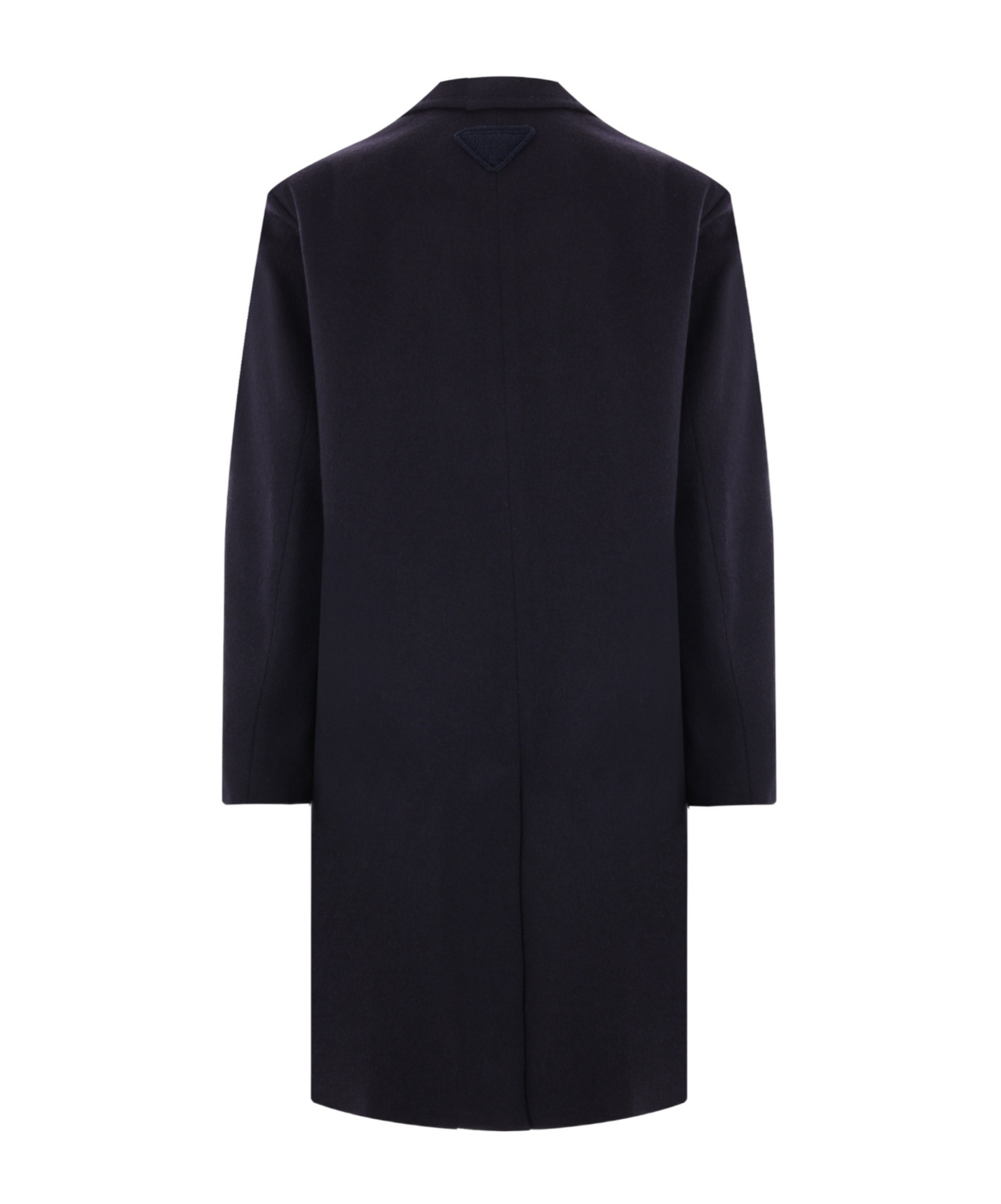 Prada Single-breasted Wool Coat In Blue