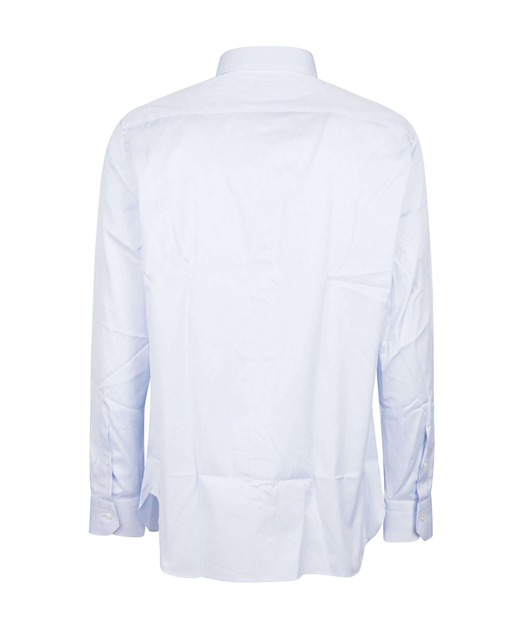 Zegna Long-sleeved Button-up Shirt In White