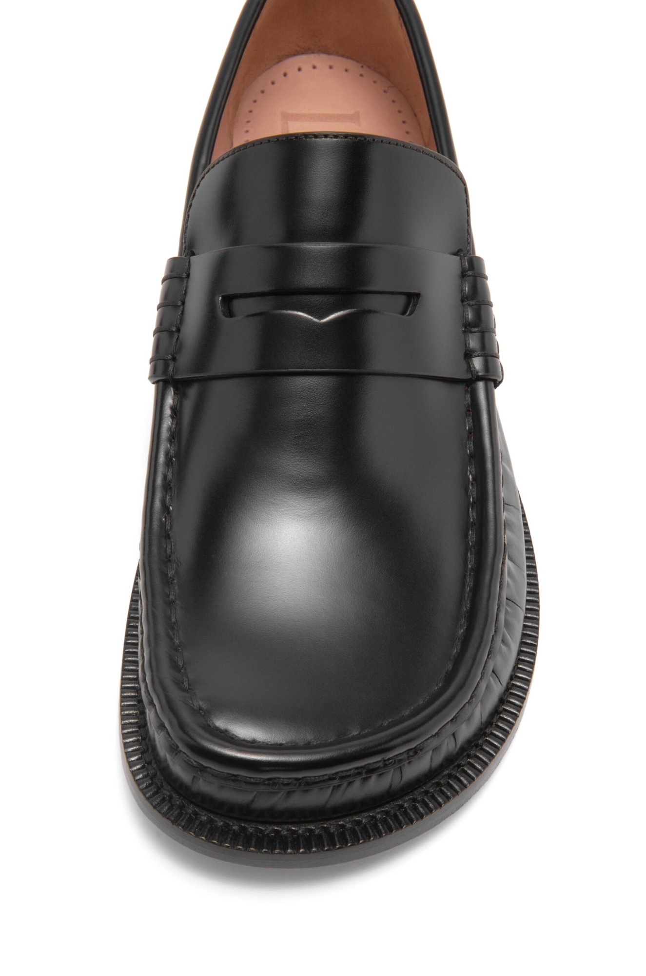 Loewe Campo Collapsible-heel Croc-effect Leather Loafers In Black