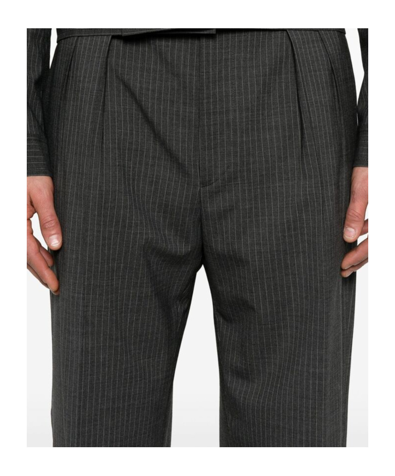 Shop Tagliatore Belt-loop Casual Pants In Black