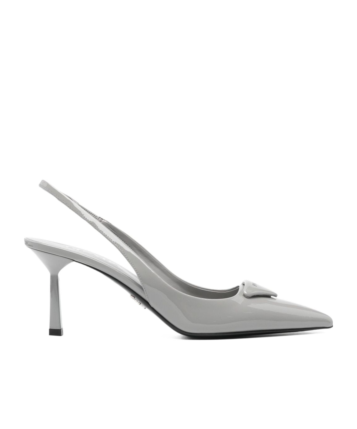 Prada Pointed High-heeled Sandals In White