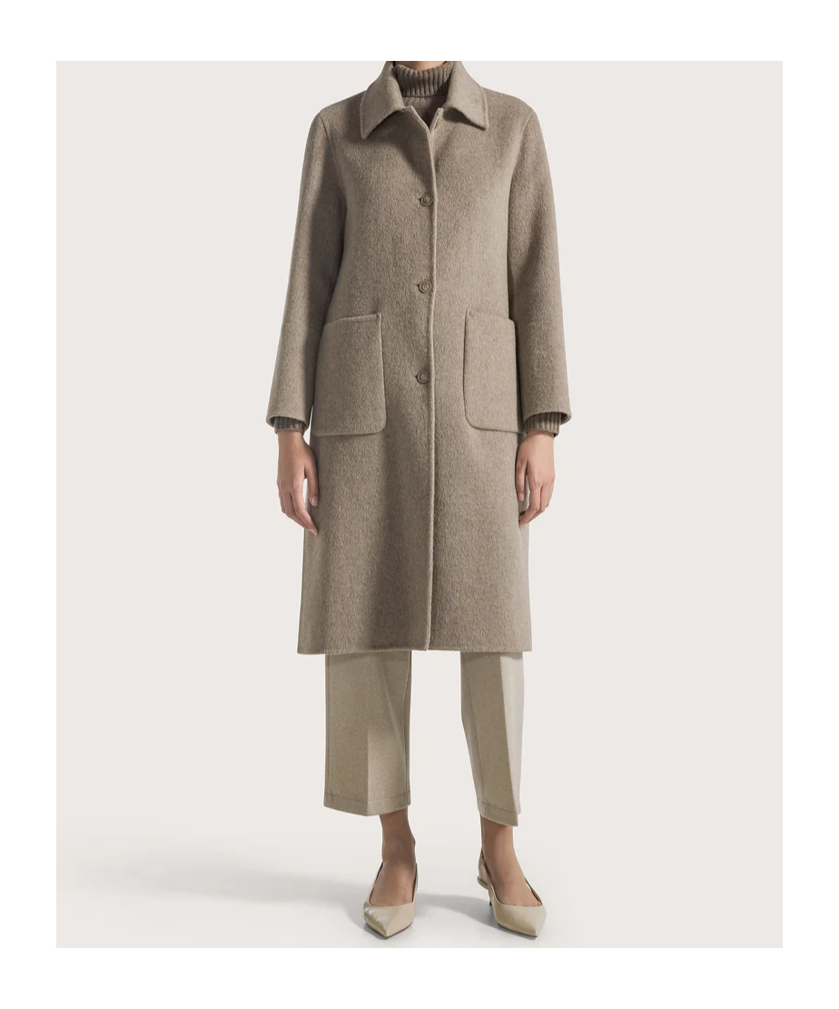 Seventy Straight-line Coat In Green