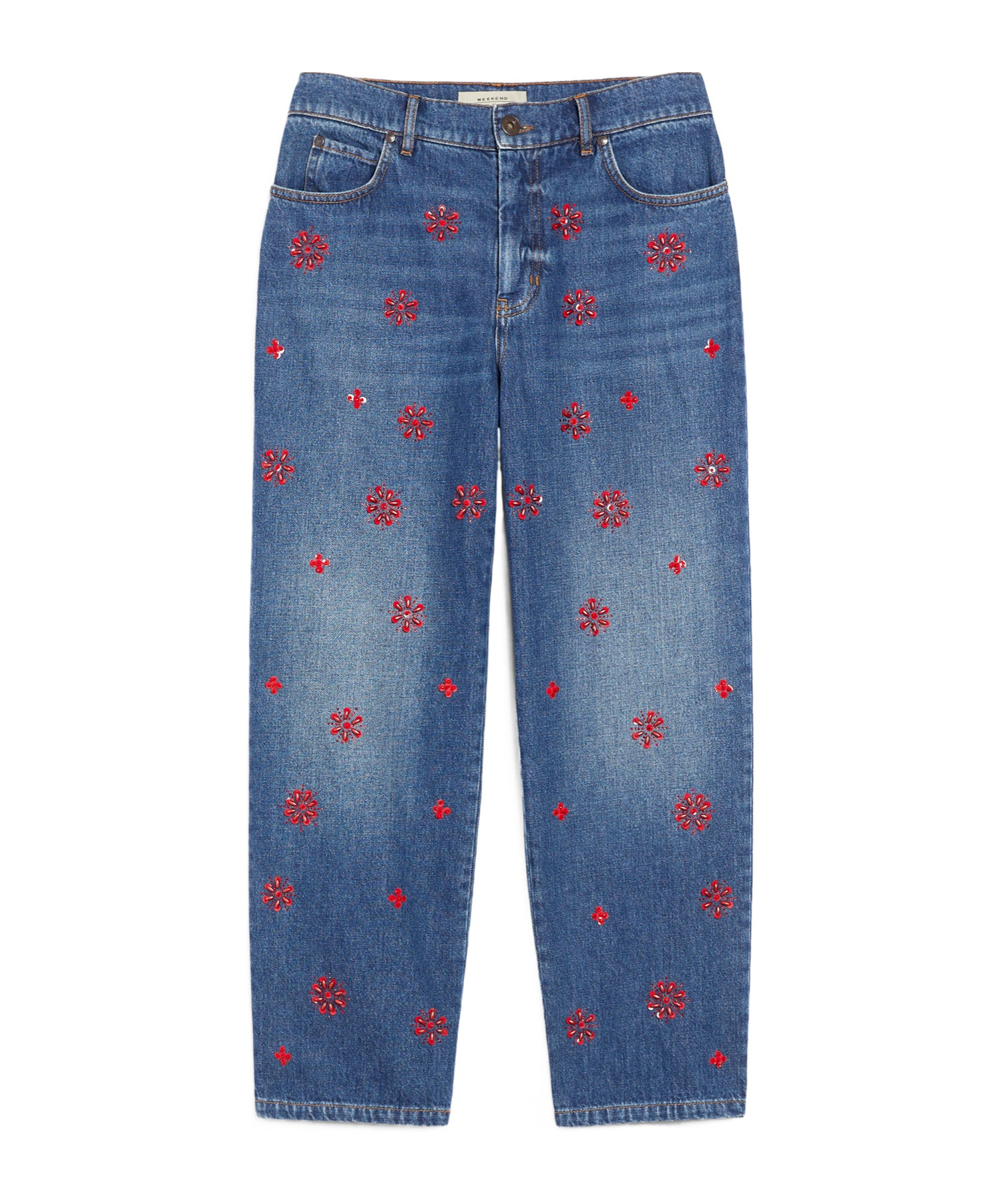 Weekend Max Mara Belt-loop Jeans In Blue