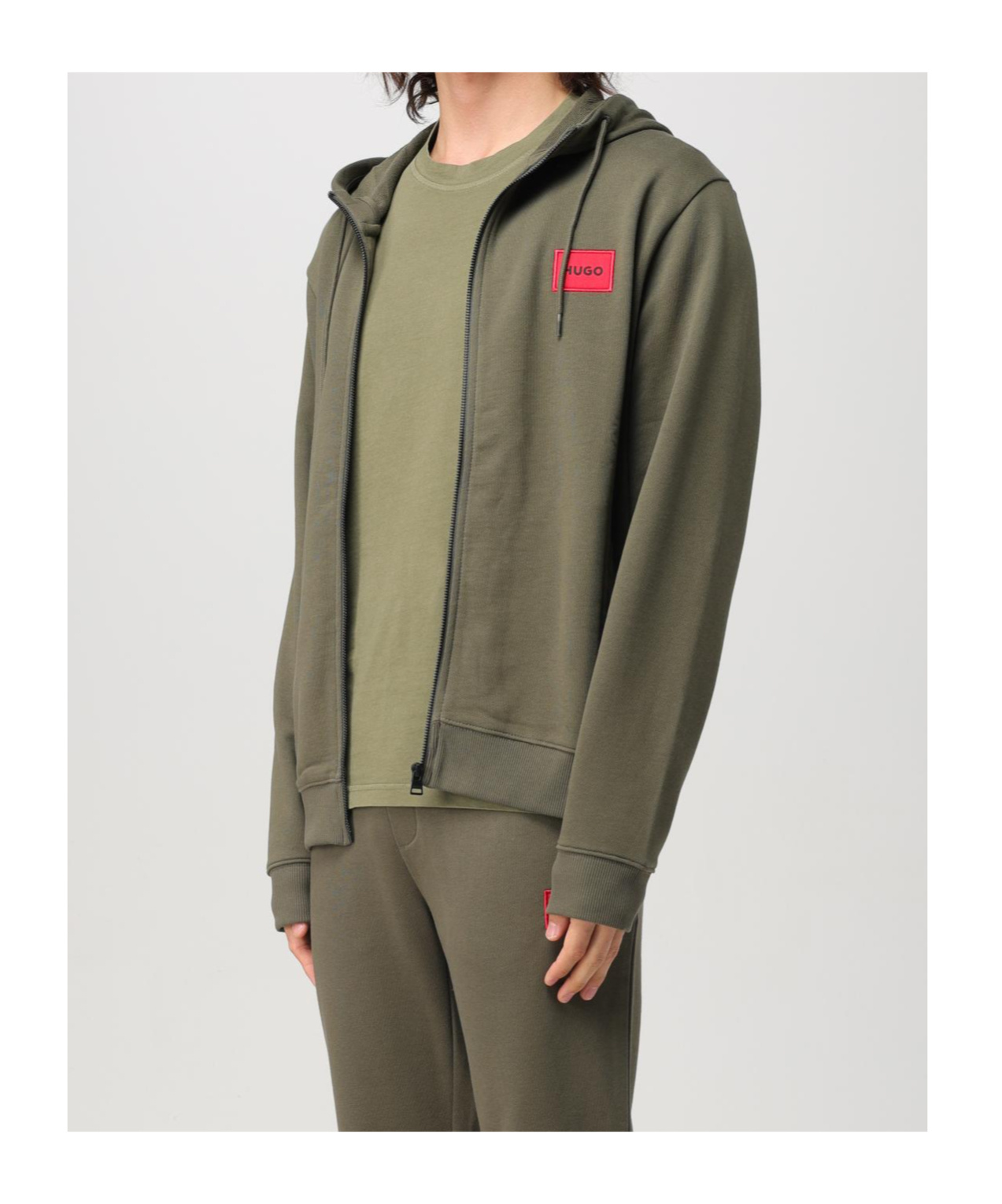 HUGO BOSS ZIPPERED HOODIE